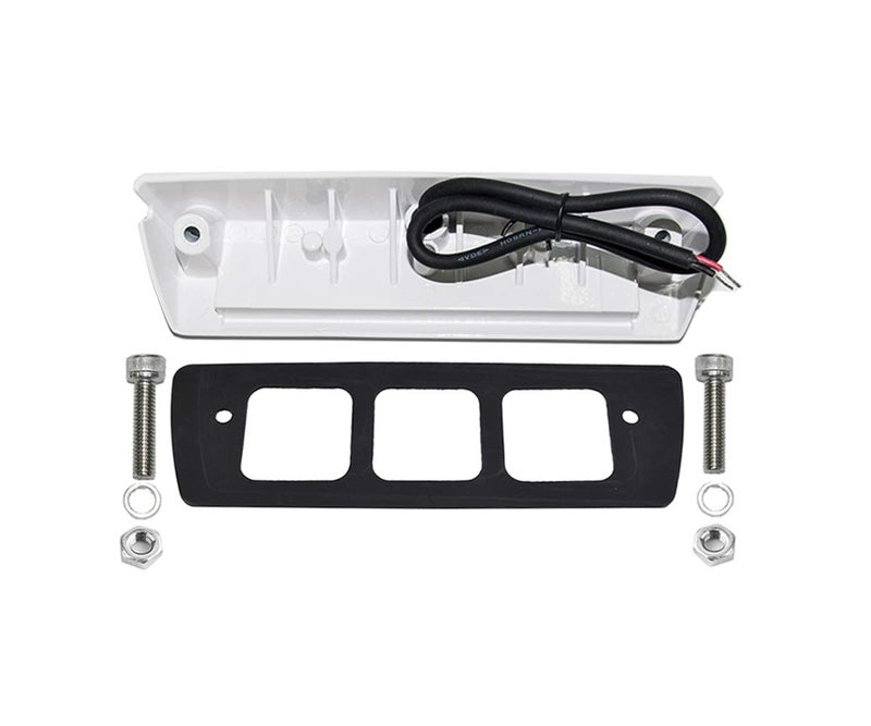 Raycharm 9" RV & Boat Exterior LED Scene Lighting Fixture, 40Â° Down Angle Flood Beam, 6000K Cool-White, 12V/24V DC, High Lumen Output Low Current Draw, Waterproof White Finish, 1-Pack - Image 5